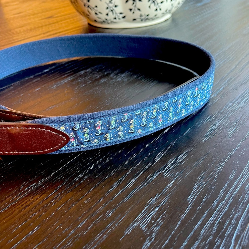 Vineyard Vines Blue Paisley Belt